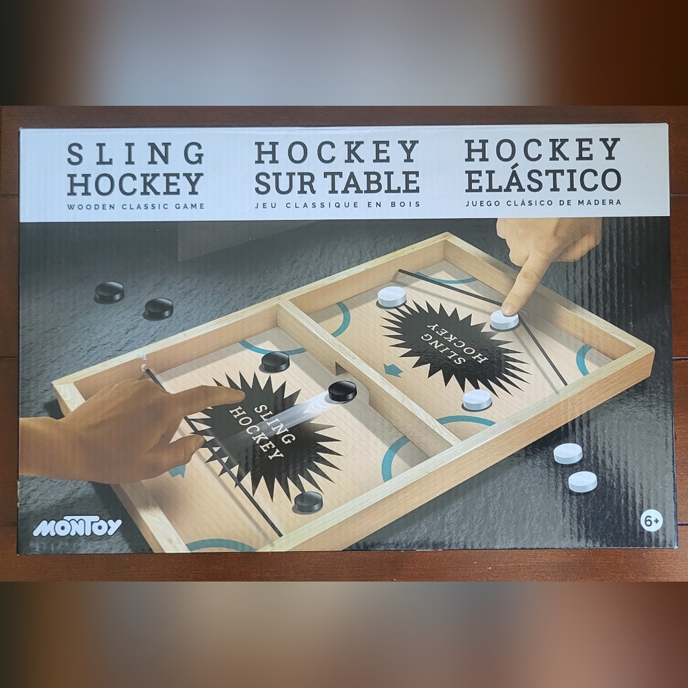 Sling Hockey • Wooden Classic Game • Brand New